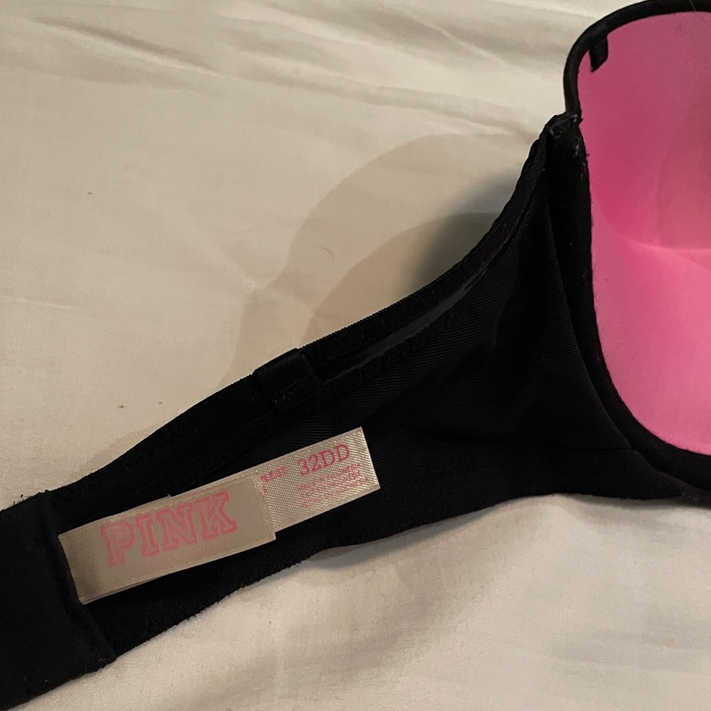 Victorias Secret PINK Black Strapless Bra 32DD - Picture 4 of 4